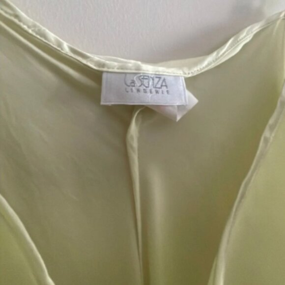 90s-00s Silk Limoncello Lasenza Chemise - Picture 2 of 2